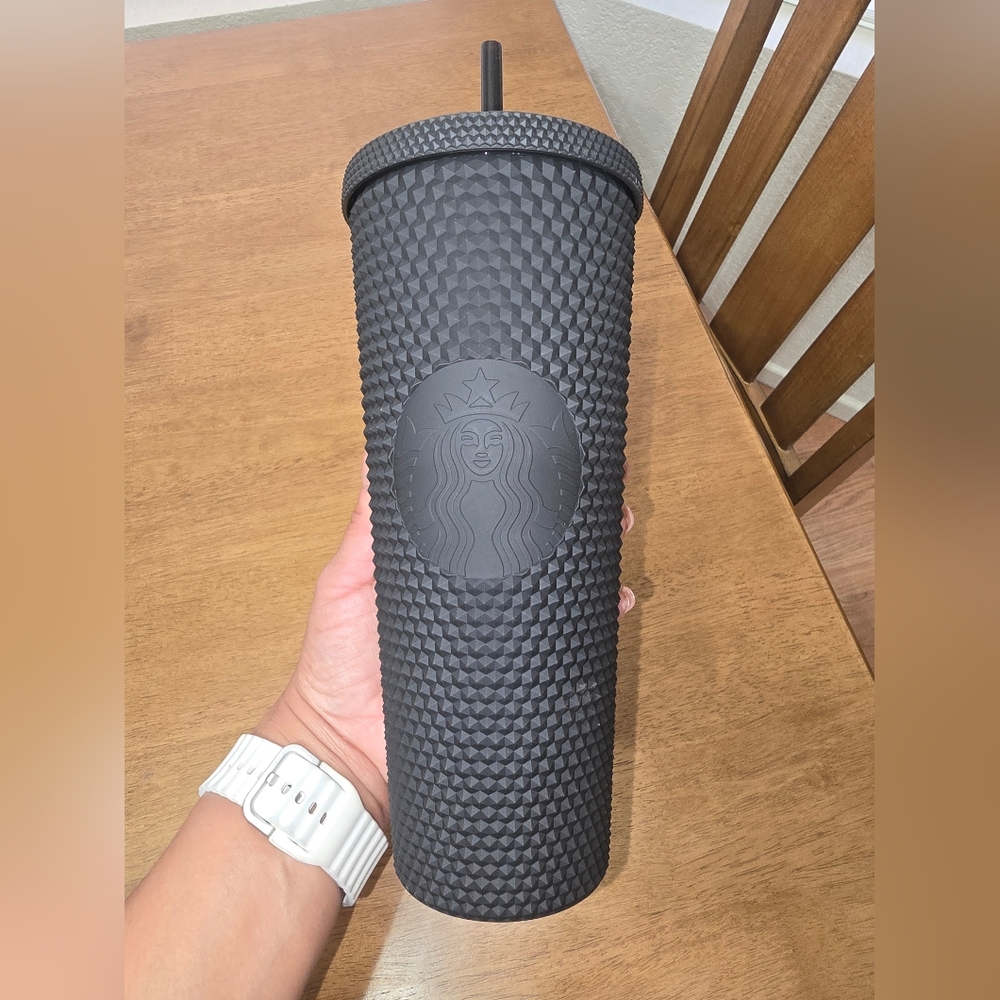 Starbucks Matte Black Studded Tumbler Disney 50th Anniversary NWT